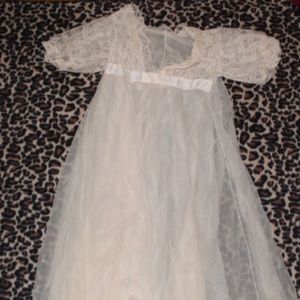 vintage chiffon and lace dreamy dressing gown